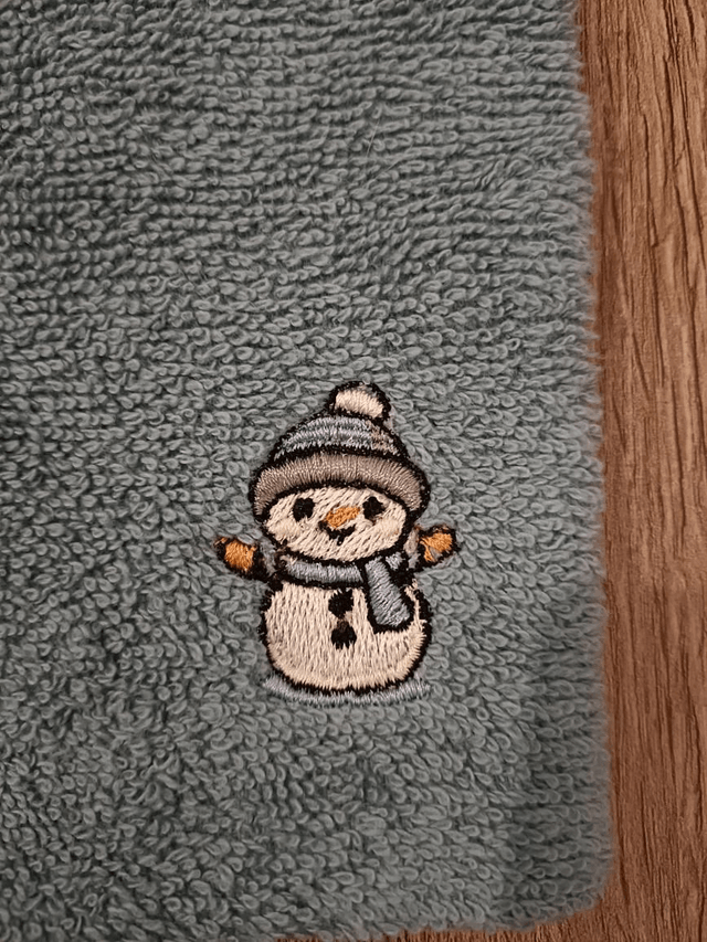 Gant de toilette - Bonhomme de neige 