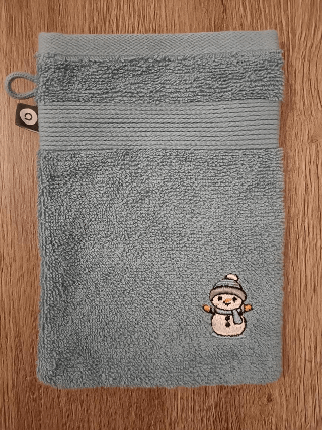 Gant de toilette - Bonhomme de neige 